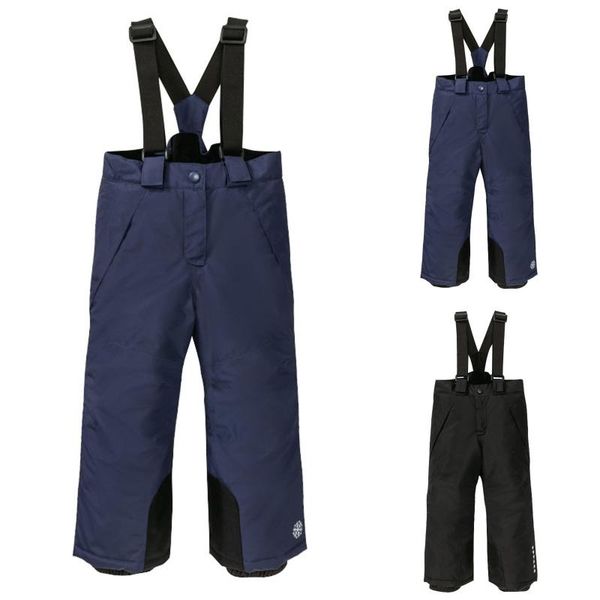 

ski pants children girl boy suspenders outdoor sports windproof waterproof warm winter one-piece suspenders trouser, Blue