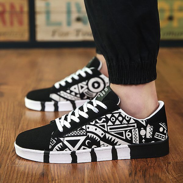 

new men shoes men casual canvas shoes fashion lightweight lace up sneakers summer breathable men flats shoes male footweardress, Black