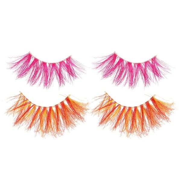 

false eyelashes 2 pairs mink dramatic fake thick exaggerated