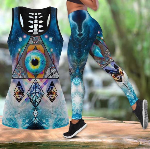 

women's tanks & camis fashion 3d print native colorful women hollow tank/ legging for hipster leisure female vest clothe har, White