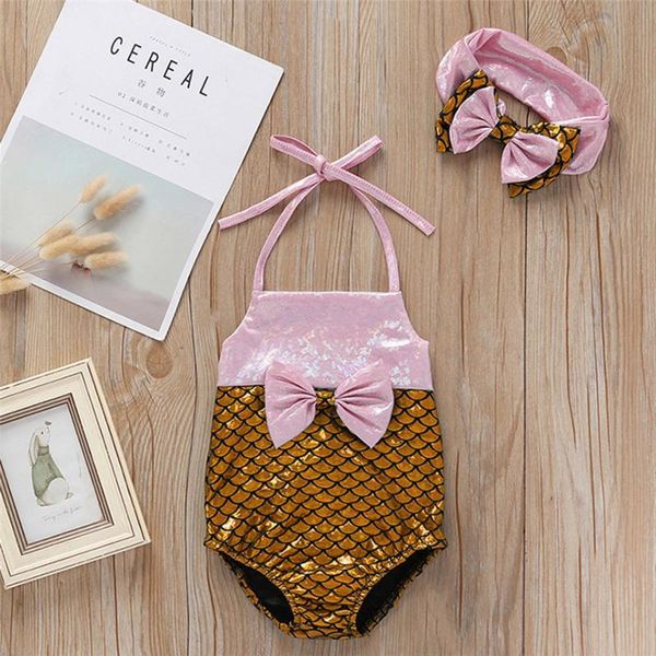 

toddler swimwear fashion children girls sleeveless suspender fish scale pattern bikini lovely beach one piece swimsuit, Black