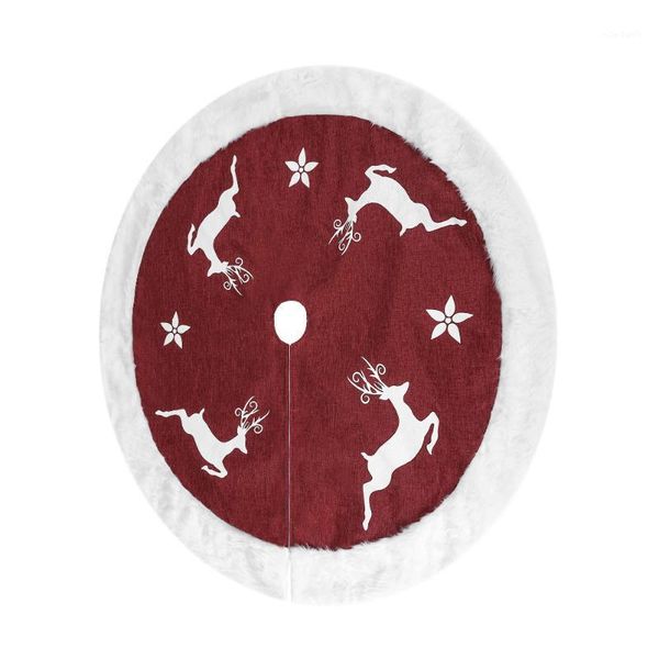 

christmas decorations 1pc creative floor carpet decor durable round tree skirt party ornament #h15