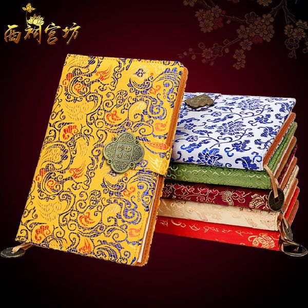 

notepads featured / nanjing yunjin brocade notebook inheritors of intangible cultural heritage 1pcs, Purple;pink