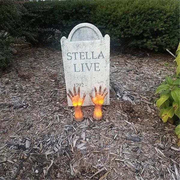 

party decoration ly horror ghost hand ornament glowing statue creative halloween props for home garden courtyard