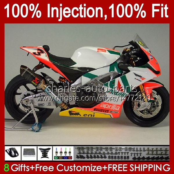 Fairings de injeção para Aprilia RSV4 Laranja Branco RSV-1000 RSV 1000 RSV1000 R $ 09 10 11 12 13 14 15 39NO.43 RSV1000RR 2009 2010 2012 2013 2014 2015 Kit RSV1000R 09-15