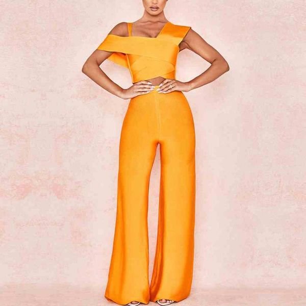 

women's jumpsuits & rompers celebrity evening party jumpsuit women short sleeve off the shoulder 2 two piece set nightclub vestidos, Black;white