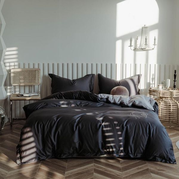 

bedding sets michiko long staple cotton craft pure four piece embroidery set