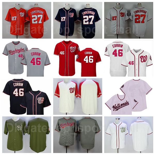 

men retror baseball vintage 27 zimmermann jersey 12 alfonso soriano 46 patrick corbin flexbase cool base retire red white grey navy blue, Blue;black