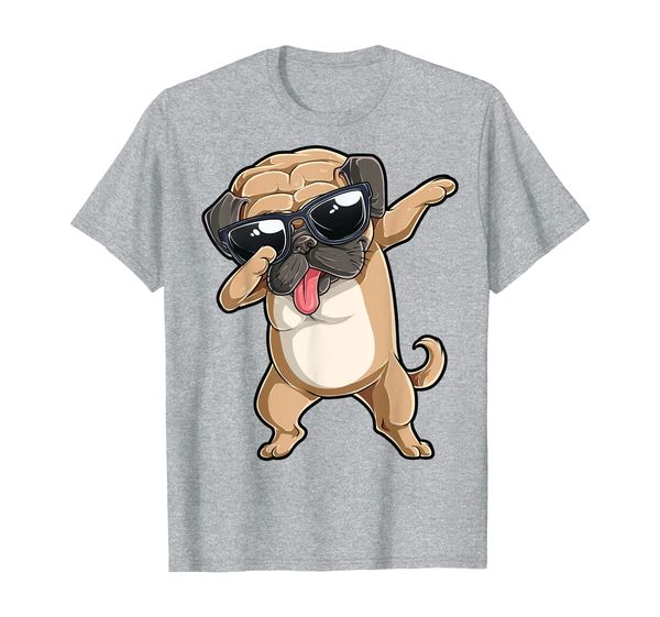 

dabbing pug t shirt dog lover kids boys girls dab dance gift, White;black