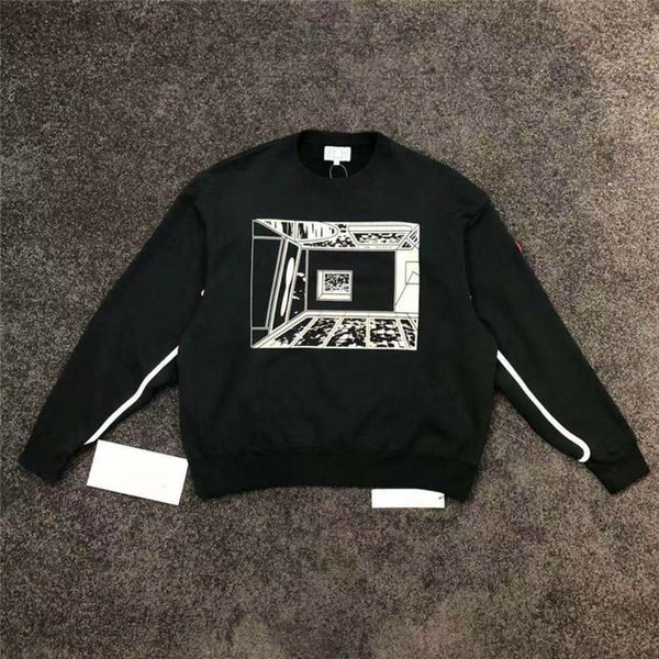 

21awss crew neck crewneck men woman 1 sweatshirts hoodies, Black