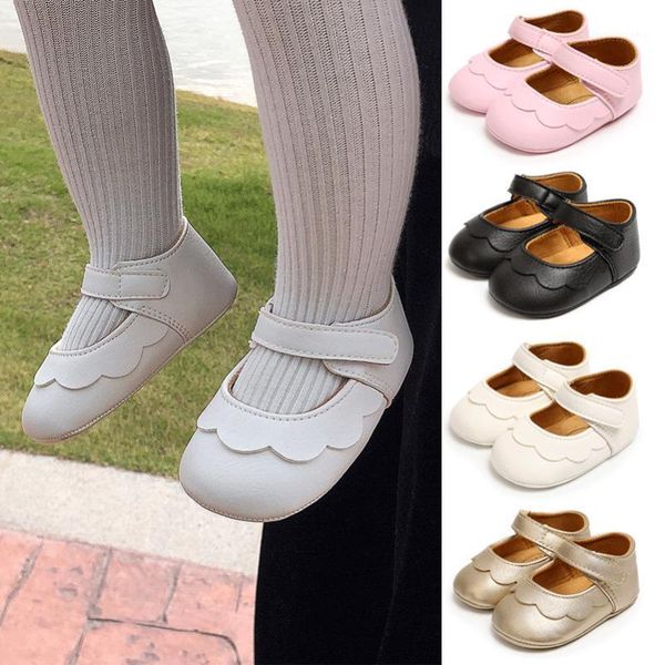 

first walkers infant baby shoes girl princess non-slip lace flower born solid spring autumn fashion1