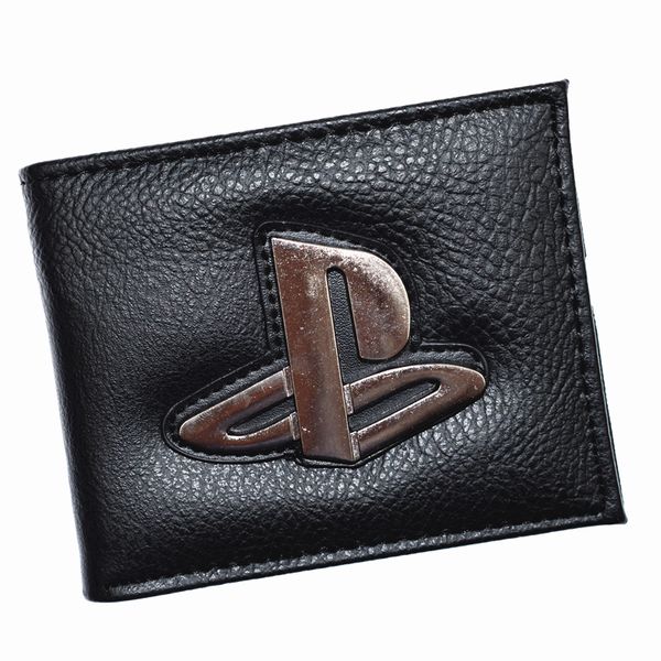 

new arrival playstation wallet men's short purse with coin pocket, Red;black