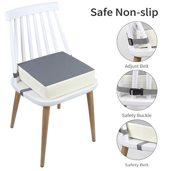 

cushion/decorative pillow kids chair increasing cushion toddler adjustable 2 strap dining seat pad 875a