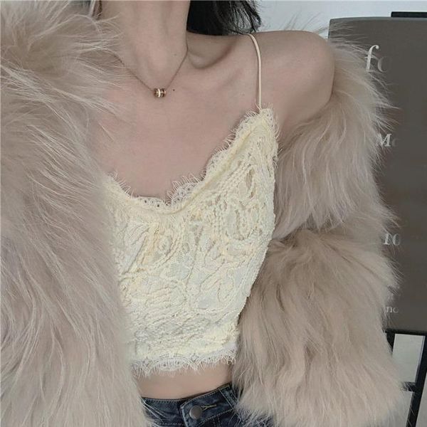 

spring bud silk condole belt vest the new machine carefully take short undergarment render unlined upper garment dress, Black;white