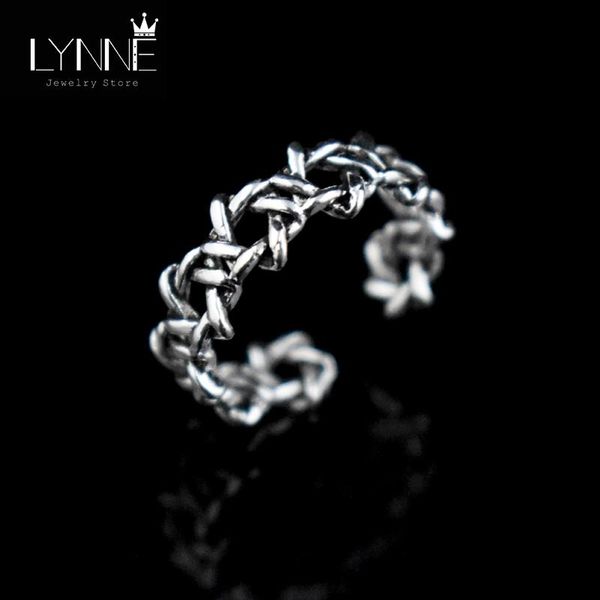 

cluster rings wholesale women jewelry antique silver plated open resizable vintage stars woven punk style girl&lady gift, Golden;silver