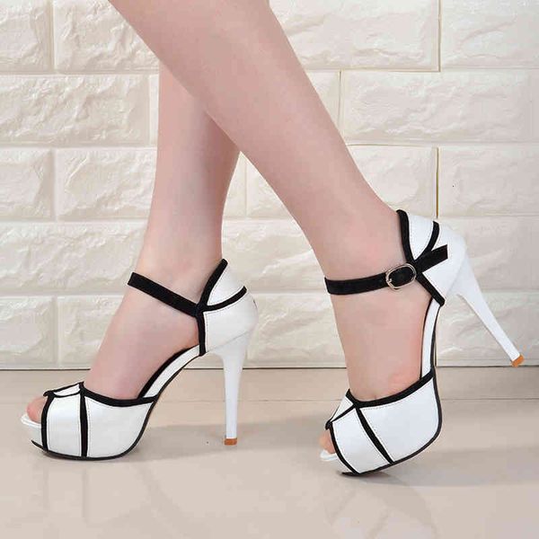 

dress shoes female high-heeled buckle shoes, women's vintage fish mouth wxcg, Black