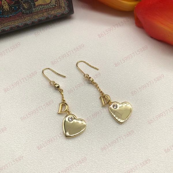

autumn and winter new style dr earrings high-end customized 925 sterling silver charm women earring new fashion jewelry, Golden