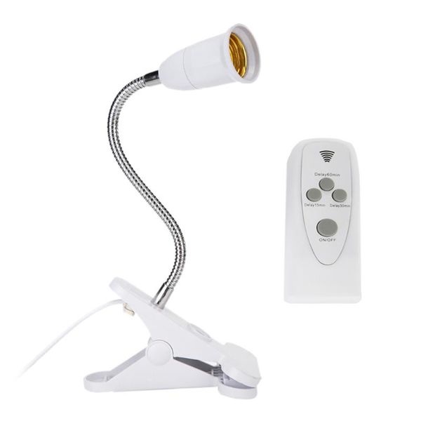 

lamp holders & bases sensor switch light holder socket 1.7m adjustable e27 led base wireless control table desk clip