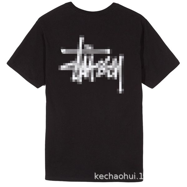 

trendy men's t-shirt loose short sleeve cotton seamless body basic printing new style, White;black