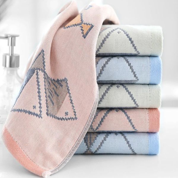 

towel 6pcs/lot pure cotton gauze beach soft face towels household water absorption towelling decoration bathroom