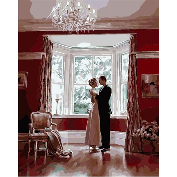

paintings yikee decorative canvas oil painting by numbers,painting numbers framed noble family
