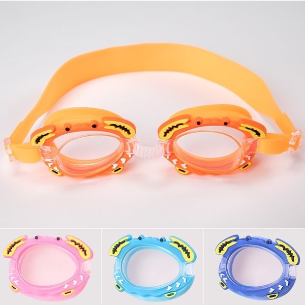 

kids swimming glasses waterproof antifogging goggles diving glasses water sports multicolor boy girl anti uv anti-fog h26smiz, Blue