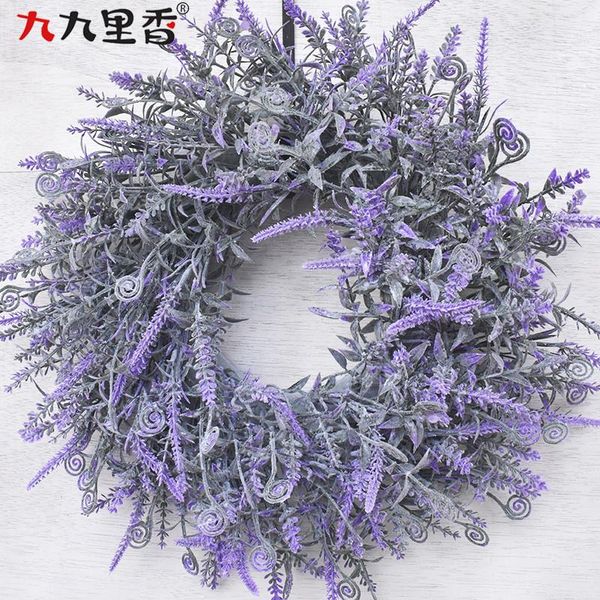 

artificial garland door decoration small number american-style wool of lavender garland wedding supplies knocker gemini grass ri