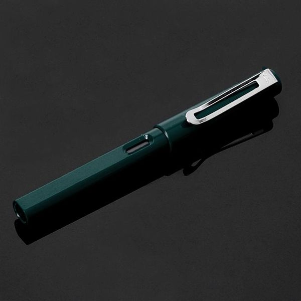 

palladium trim green fountain pen fine nib smooth writing ink present