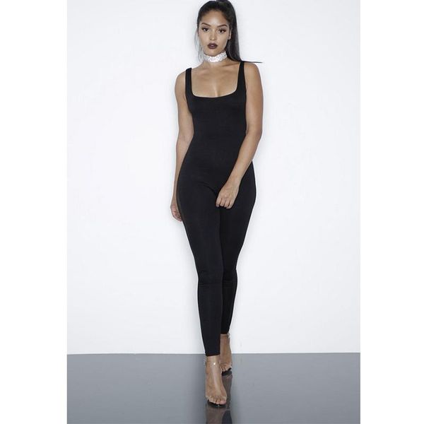

women's jumpsuits & rompers women mesh patchwork halter v-neck backless skinny slim spliced black and white pencil pants, Black;white