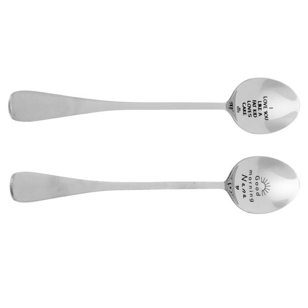

spoons 2pcs exquisite dessert mixing romantic confession home
