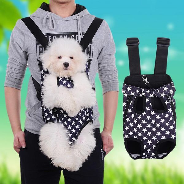 

dog car seat covers carrier cute star pattern pet front chest cloth bag outdoor travel durable portable backpack