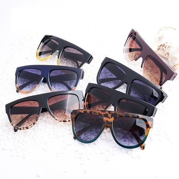 

flat oversized square sunglasses women gradient 2019 summer style classic women sun glasses female big square eyewear uv400