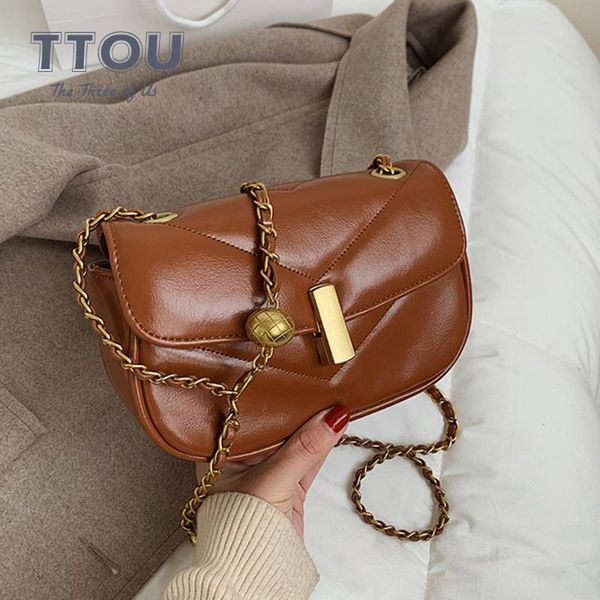 

cross body retro designer lock women handbags simple style ladies shoulder bags casual chain quality pu leather crossbody messenge