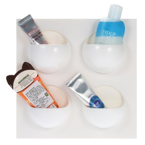 

bathroom storage & organization wall floating rack shelf hanging organizer basket for kitchen bedroom living room