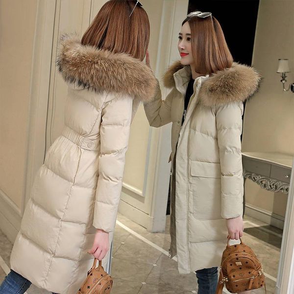 

women's trench coats long 2021 arrival fashion slim women winter jacket cotton padded warm thicken ladies coat parka womens jackets, Tan;black