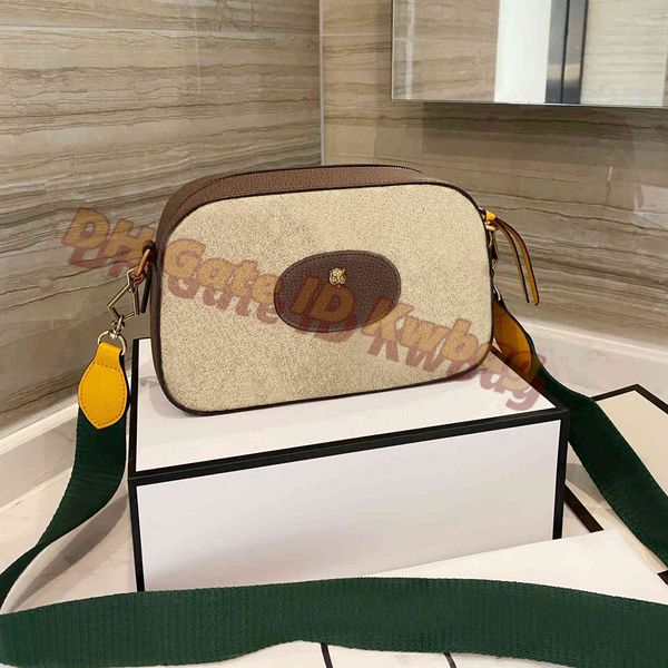 

2021 vintage classic camera bag luxurys designers saddle bags high-grade messenger handbags crossbody handbag canvas shoulder flap mini