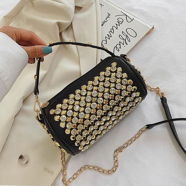 

cross body faux fur handbag, women's design, luxurious small shoulder strap with chain, 2021