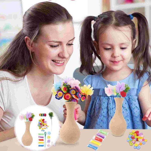 

vases 2 sets flower craft kit kid vase art diy activity gift crafts