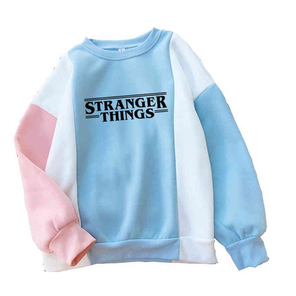 

women hoodie stranger things season 3 men/women harajuku eleven sweatshirts funny kawaii korean oversized patchwork s hip hop, Black