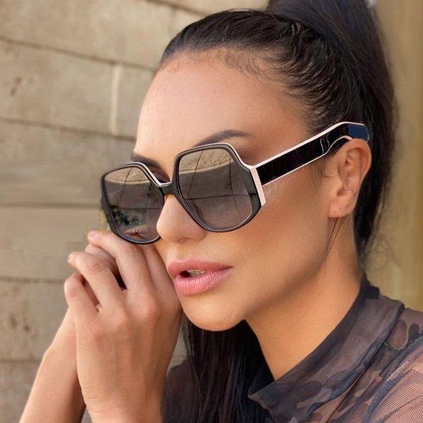 

brand sunglasses eye vintage women square designer cat for glasses female shades oversized sun sunglasses gradient eyewear uv400 pdjkv, White;black