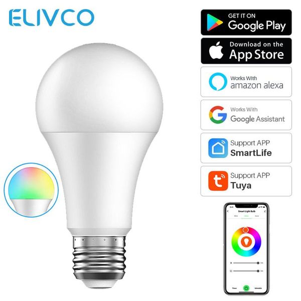 

smart home control 9w tuya wifi light bulb e27 dimmable timer function led lamp smartlife app works with alexa google voice