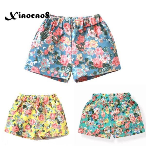 

shorts 2-12years little girls print kids children summer clothing toddler for baby pants 2 3 4 6 8 10 12years, Black