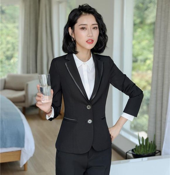 

women's suits & blazers formal women and jackets work wear black ladies business outerwear clothes ol styles, White;black