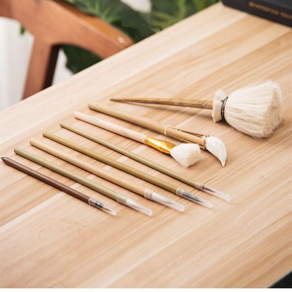 

craft tools pottery brush 8 pieces/set of painting painted hook line sweeping ash, moisturizing and filling color