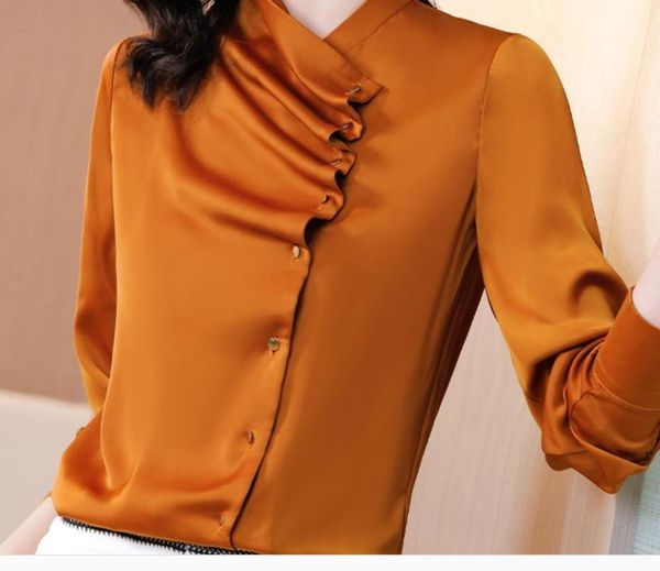 

women's blouses & shirts 2021 spring and autumn summer long sleeve shirt, White