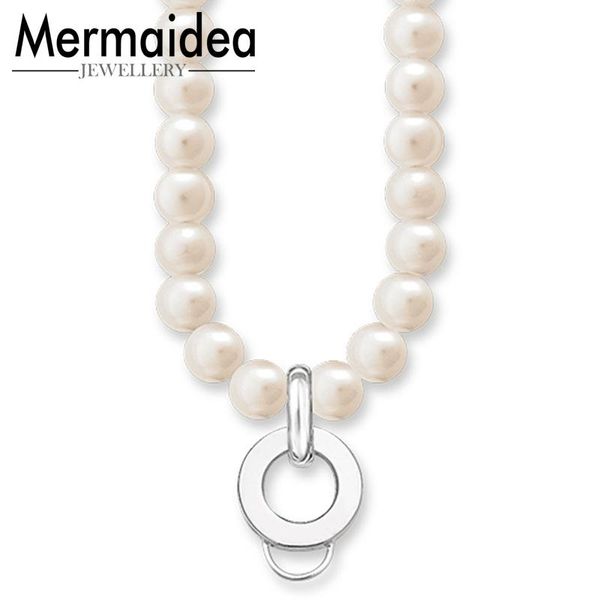 

pendant necklaces necklace freshwater pearl charm carrier strand silver plated fashion jewelry cool jewellery gift women friend