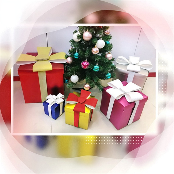 

christmas decorations 30cm color box holiday decoration paper gift box christmas tree surprise gift box lovely home