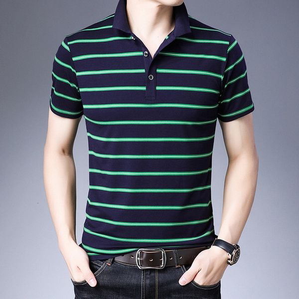 

casual design style 95% cotton striped summer shirt polo short male fashion sleeve more size m-5xl 6xl clothes pm9a, White;black