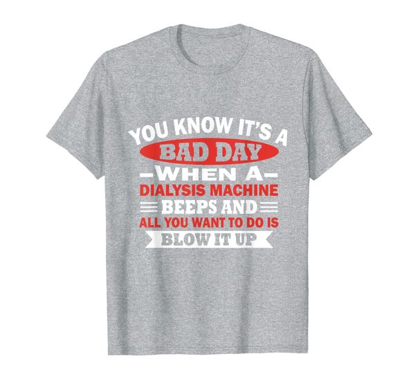 

dialysis nurse shirt for men women t-shirt, White;black