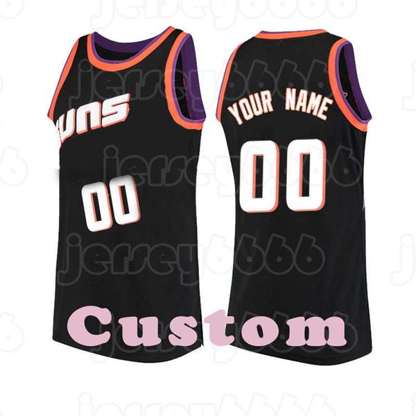 Mens Personalizado DIY Design Personalizado Ronda Pescoço Equipe Basquete Jerseys Homens Esportes Uniformes Costura e Impressão Qualquer Nome e Número Costura Amarelo Preto